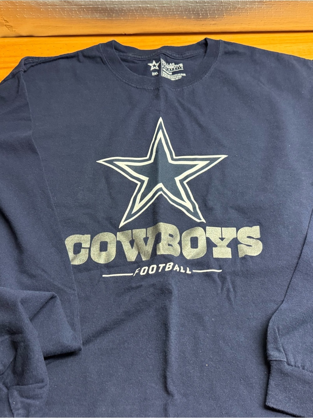 NFL Navy Long Sleeve Cowboys Graphic Tee